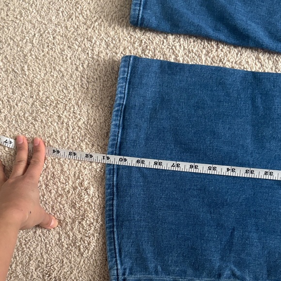 Anthropologie Dark Blue Flare Jeans - Picture 6 of 10